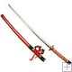 Japanese Officer Katana Sword - Red Sheath