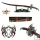 Dragon Scrimitar Sword with Wooden Stand - 33.5 inches