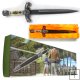 Silver Medieval Double Edged Stainless Steel Dagger 14 inch