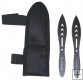2pc Black Water Throwing Knife Set