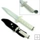 Silver Survival Knife with Survival Gear