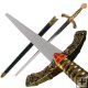 Deluxe Medieval Knight Crusade Sword w/ Scabbard 42.5 inches