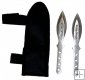 2pc Silver Wings Throwing Knife Set