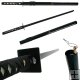 41 Inch Black Ninja Sword with Scabbard and Breathing Pipe