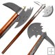 Medival Warrior Axe w/ Wood Handle and Carbon Steel Blade