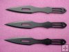 Small Black Covert Throwing Knives