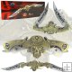 9.5 Inch Dual Blade Stainless Steel Pirate Folder