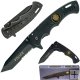 Spring Assist Stainless Tanto Blade Police Knife w/ Clip
