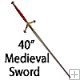 Wood and Brass Medieval Sword