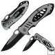 Assisted Open Brushed Metal Stainless Steel Folder 7.625 in.