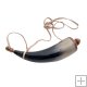 Early American Frontier Style Black Powder Horn - 10 inches