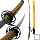 Handmade Forged Steel Samurai Sword w/ Wood Dragon Scabbard
