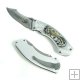 Silver Scorpion Pocket Knife Tactical Folder
