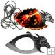 Fantasy Master Dragon Neck Knife w/ LED light 3.25 inch