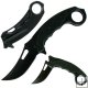 Sharp Stainless Spring Assisted Folder w/ Finger Grip Handle