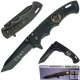 Spring Assist Stainless Tanto Blade SWAT Knife w/ Belt Clip