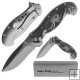 Deluxe Silver Spring Assist Stainless Spider Locking Folder