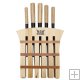 Iron chef 5 piece Knife set w/tulip box