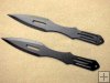 Large Black Covert Throwing Knives