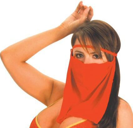 Face Veil with Attached Headband - Click Image to Close